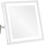 Prism Chrome Magnified 5500K LED Lighted Makeup Wall Mirror