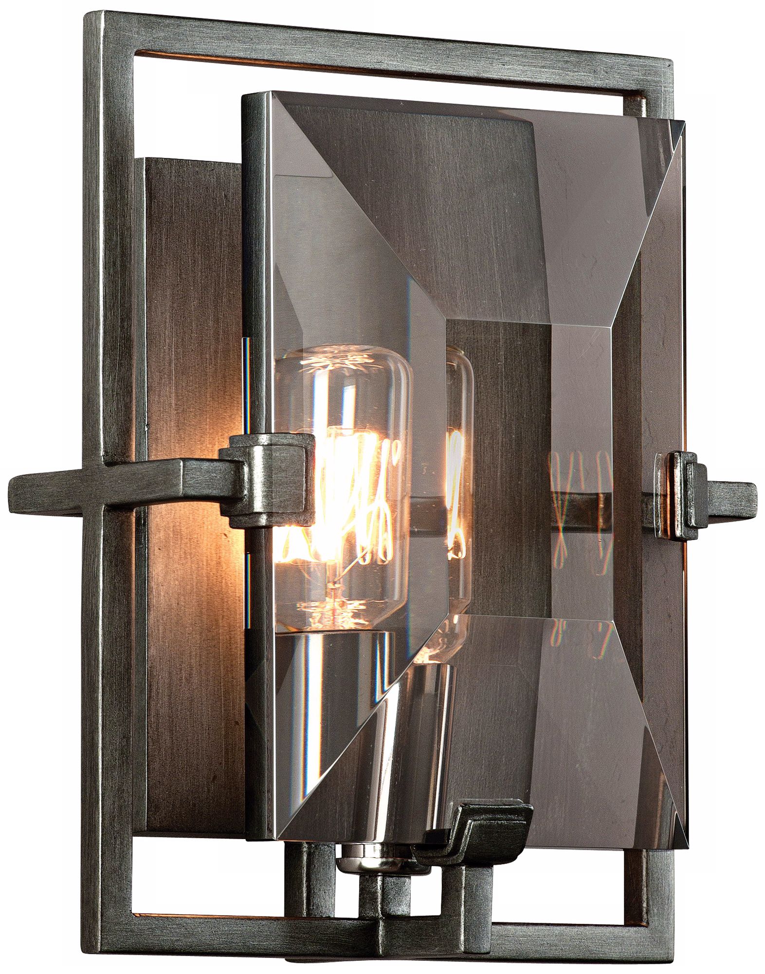 Prism Collection Graphite 9" High Wall Sconce