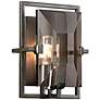 Prism Collection Graphite 9" High Wall Sconce