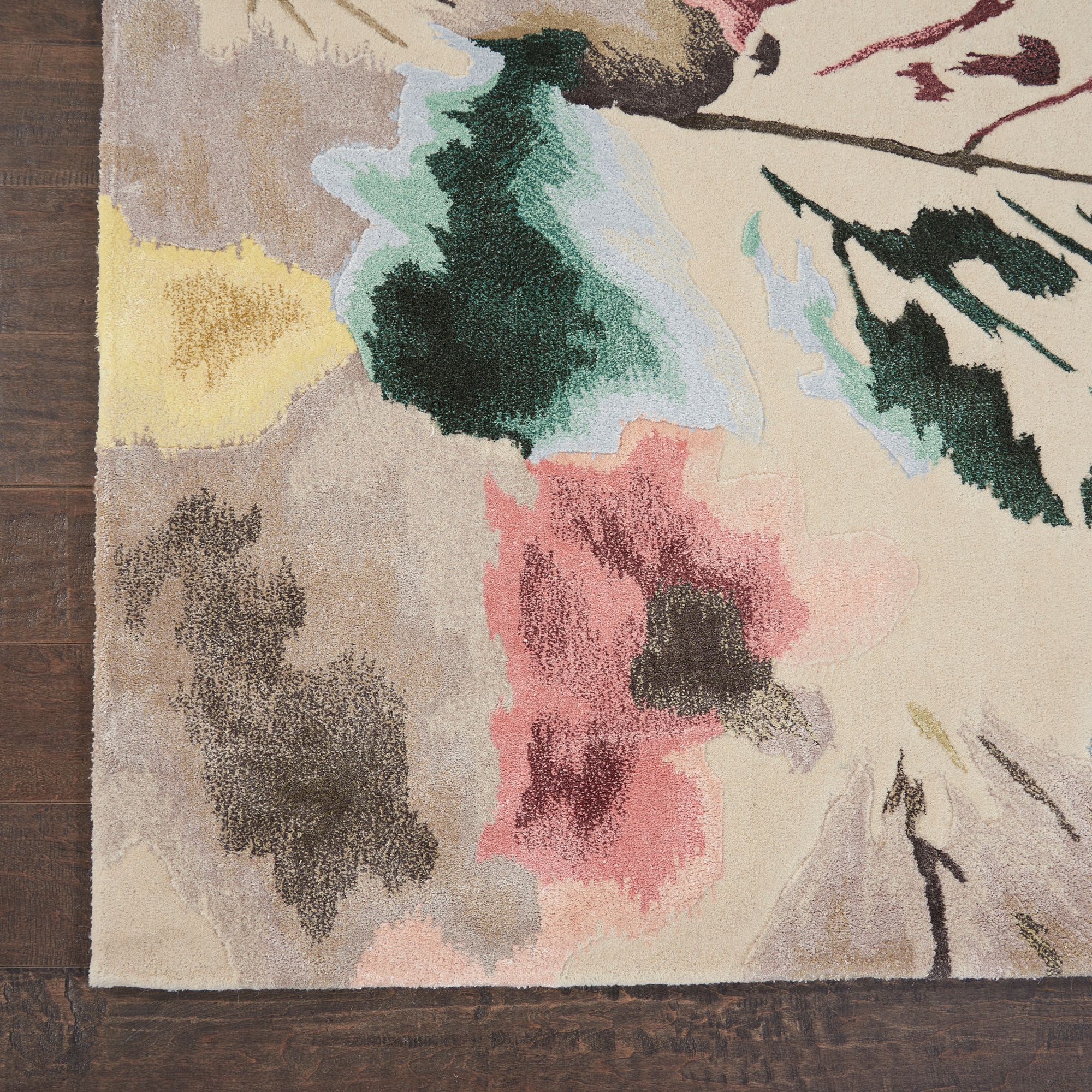 Image 3 Prismatic 5'6"x7'5" Beige Multi-Colored Wool Area Rug more views