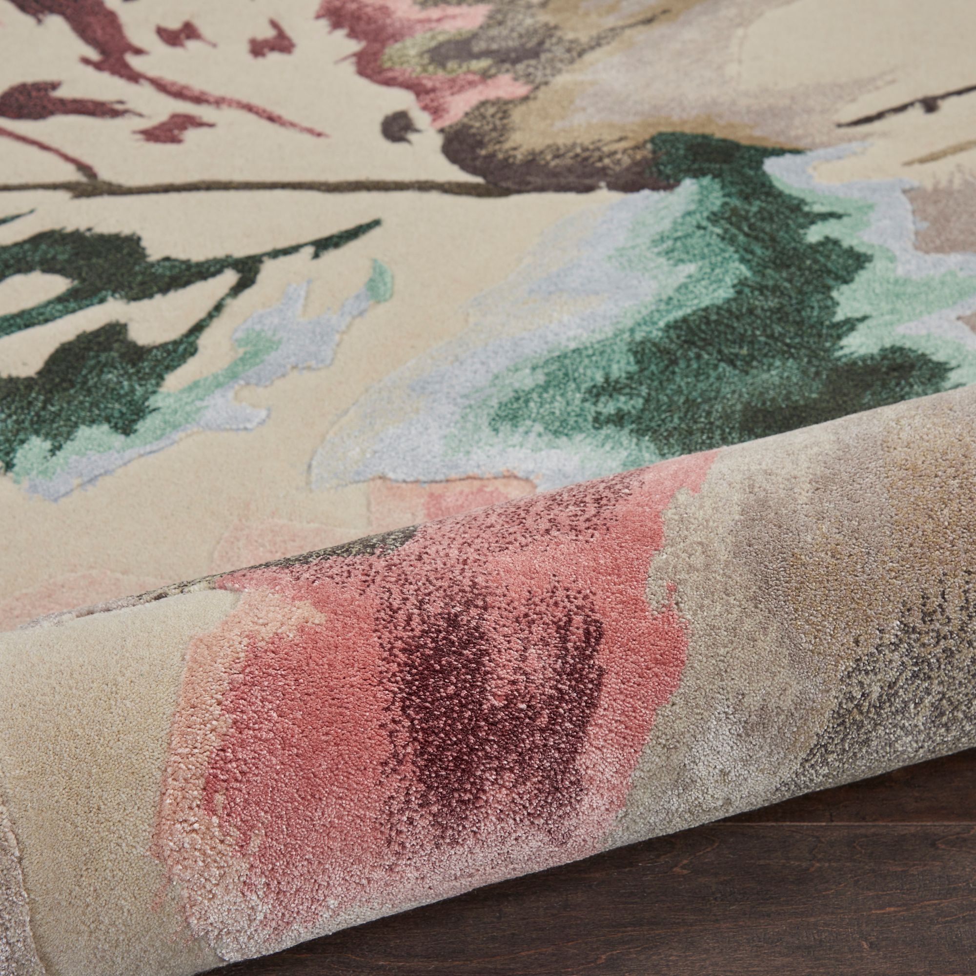 Image 6 Prismatic 5'6"x7'5" Beige Multi-Colored Wool Area Rug more views