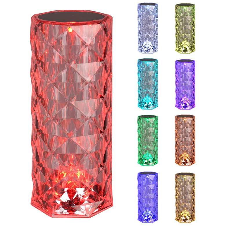 Image 1 Prismatic 8.4" High Color-Changing Accent Lamp