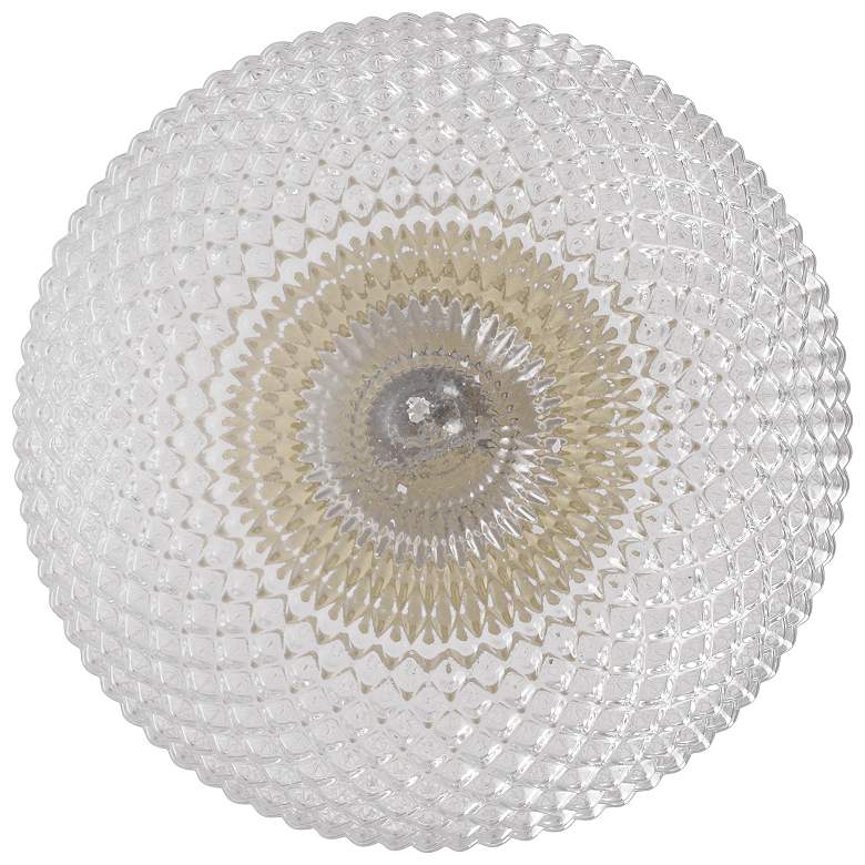 Image 5 Prismatic 8" Wide Brushed Gold Flush Mount more views