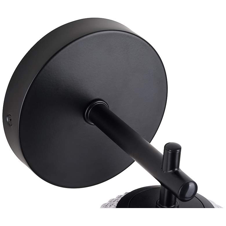 Image 7 Prismatic 9.25" High Black Wall Sconce more views