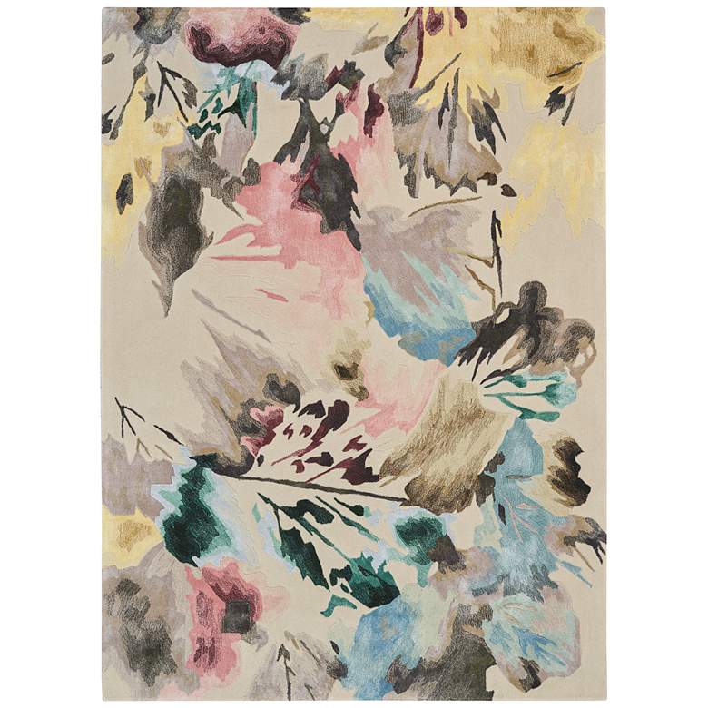 Image 2 Prismatic PRS15 5'6"x7'5" Beige Multi-Colored Wool Area R