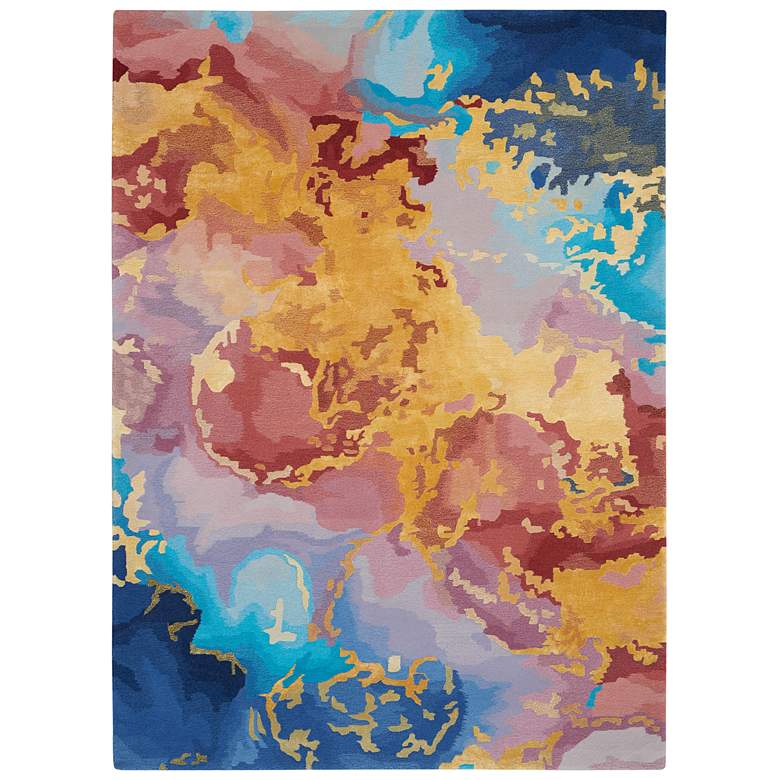 Image 2 Prismatic PRS18 5'6"x7'5" Multi-Colored Wool Area Rug