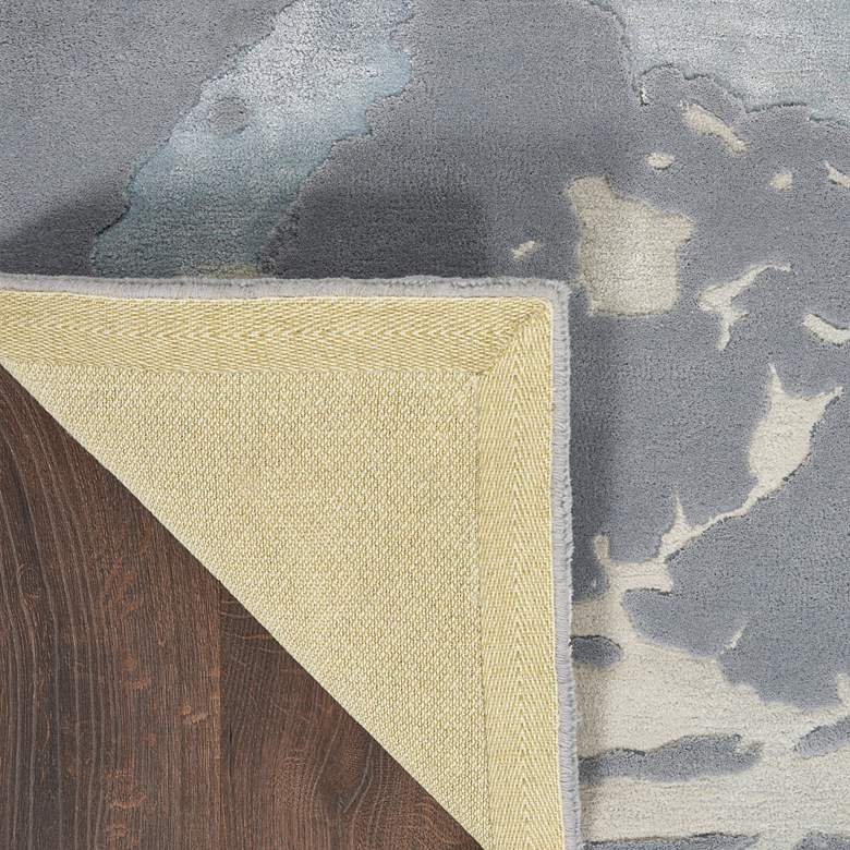 Image 4 Prismatic PRS19 5'6"x7'5" Seafoam Silver Wool Area Rug more views