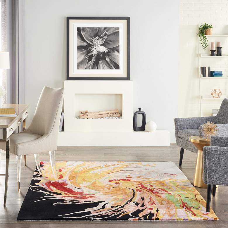 Image 1 Prismatic PRS21 5'6"x7'5" Multi-Colored Wool Area Rug