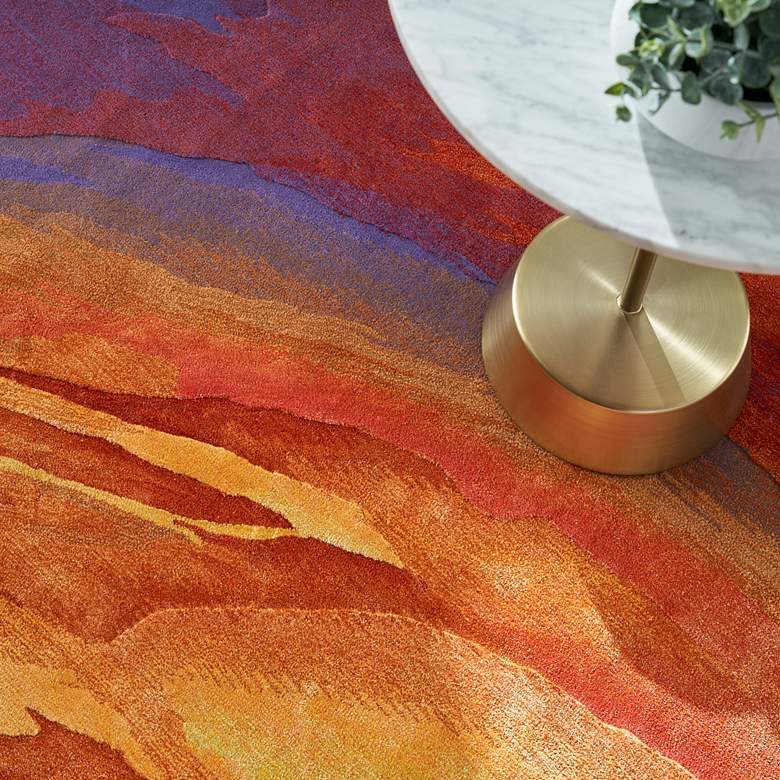 Image 5 Prismatic PRS25 5'6"x7'5" Multi-Colored Wool Area Rug more views