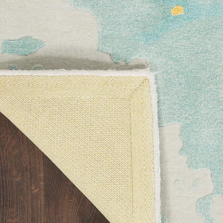 Image 4 Prismatic PRS26 5&#39;6 inchx7&#39;5 inch Seafoam Gold Wool Area Rug more views