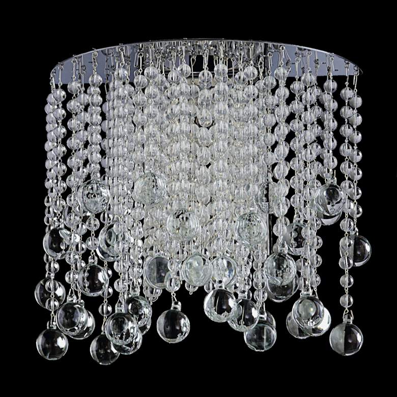 Image 1 Pristina Collection 9 inch High Crystal Sconce