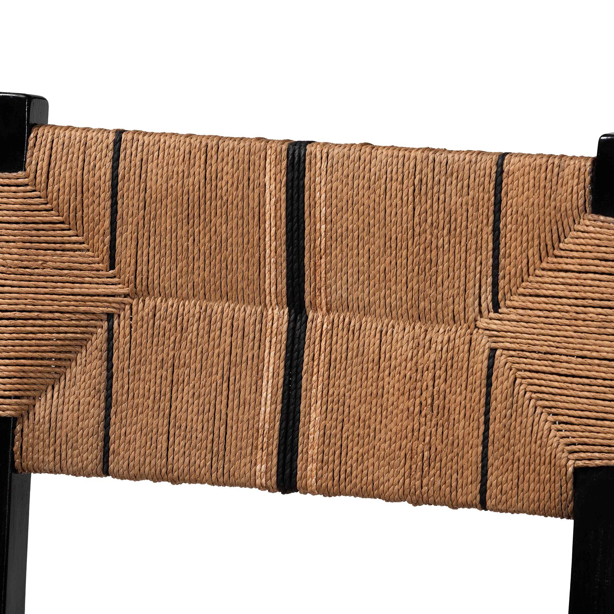 Image 6 Prita Paper Loom and Black Mahogany Wood Dining Chair more views