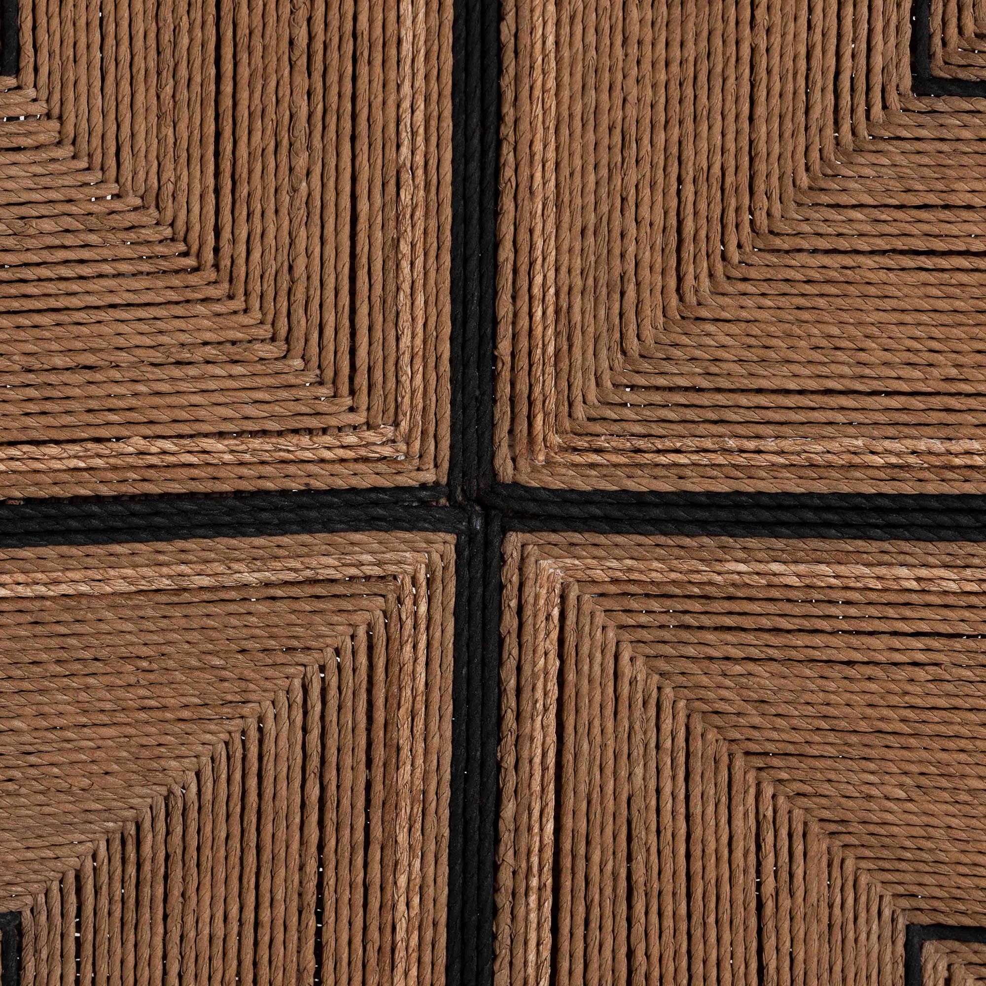 Prita Paper Loom and Black Mahogany Wood Dining Chair