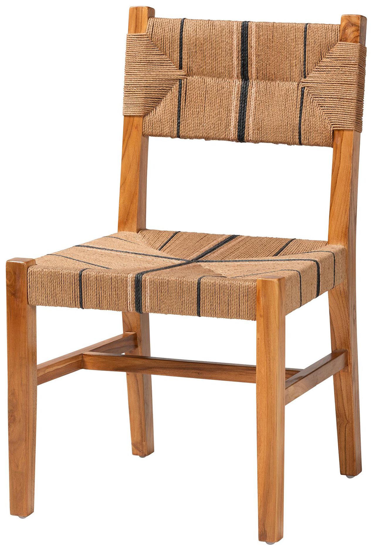 Image 2 Prita Paper Loom and Natural Mahogany Wood Dining Chair