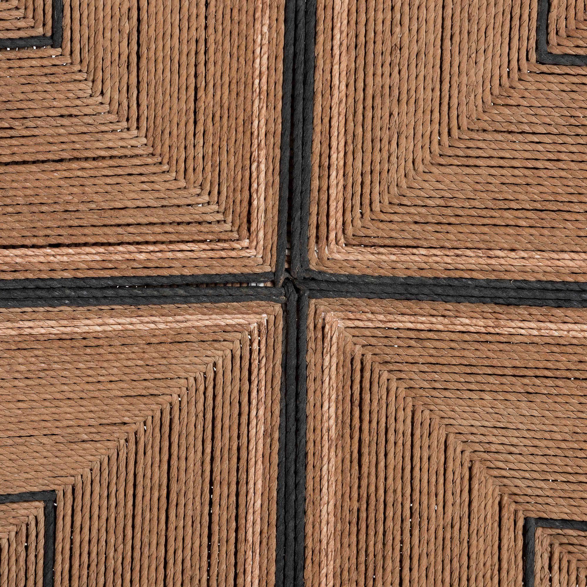 Prita Paper Loom and Natural Mahogany Wood Dining Chair