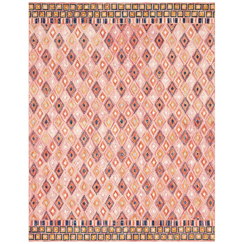 Image 1 Priti PRT-06 5'x7'6" Pink and Sunset Rectangular Area Rug