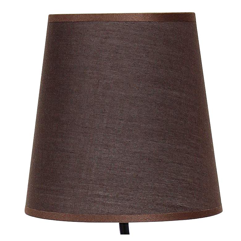 Image 3 Priva 19"H Black Metal Winding Ivy Accent Table Desk Lamp more views