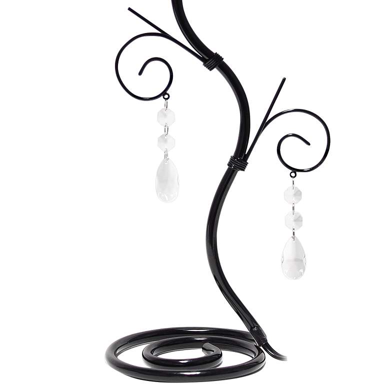 Image 4 Priva 19"H Black Metal Winding Ivy Accent Table Desk Lamp more views
