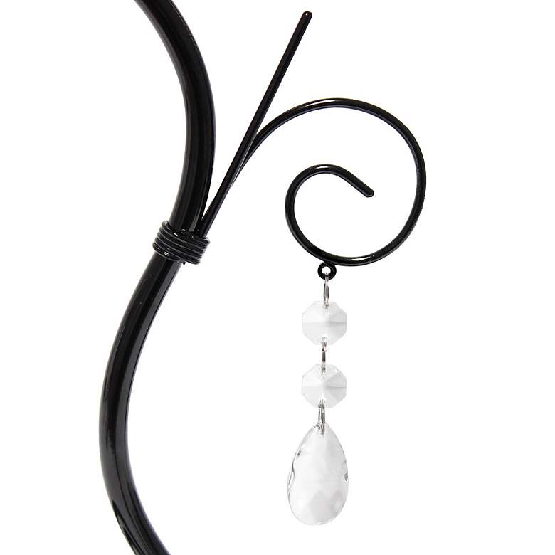 Image 5 Priva 19"H Black Metal Winding Ivy Accent Table Desk Lamp more views
