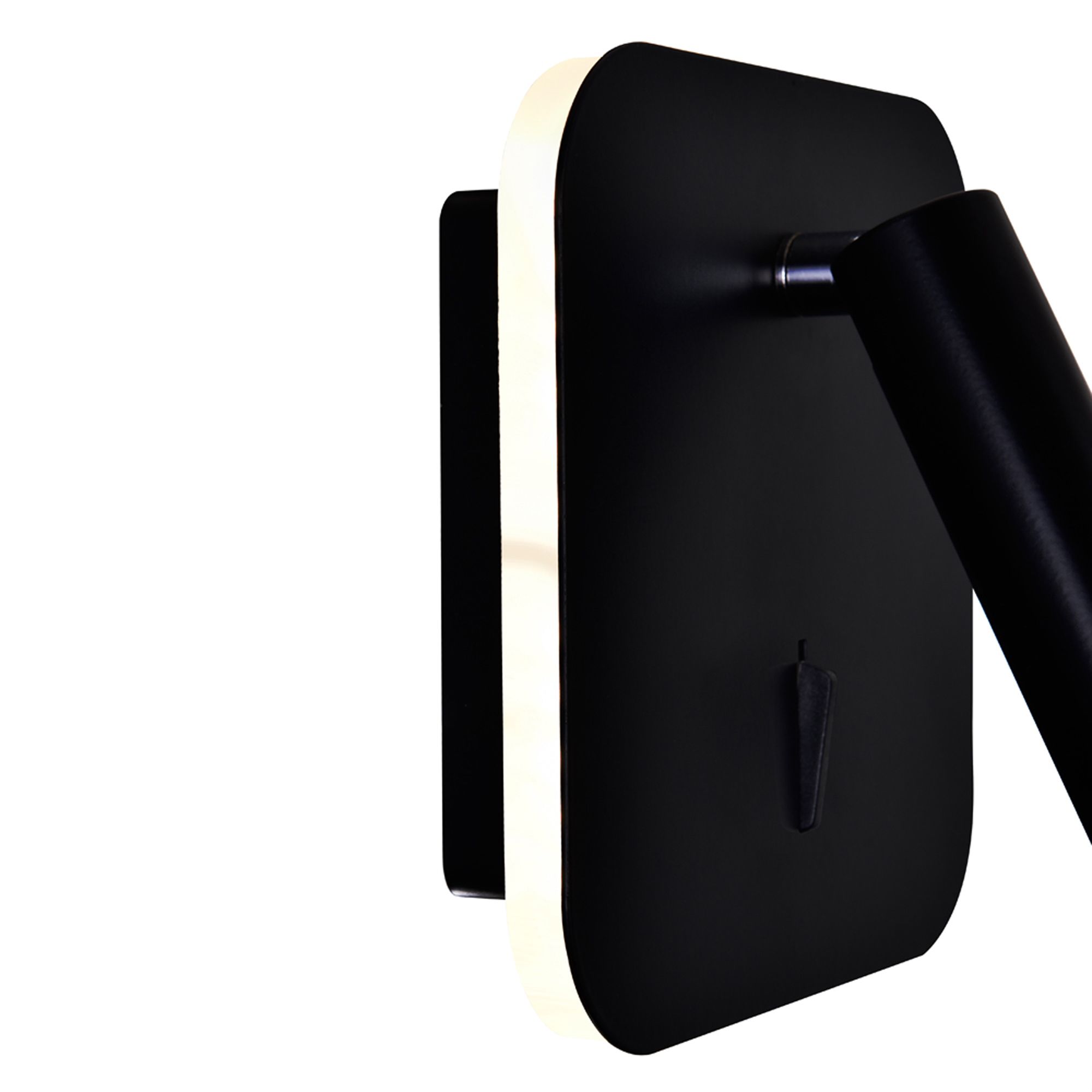 Image 2 Private I 5" High Matte Black LED Wall Sconce more views