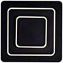 1_Private I 9" High Matte Black LED Square Wall Sconce