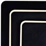 2_Private I 9" High Matte Black LED Square Wall Sconce more views