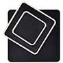 6_Private I 9" High Matte Black LED Square Wall Sconce more views