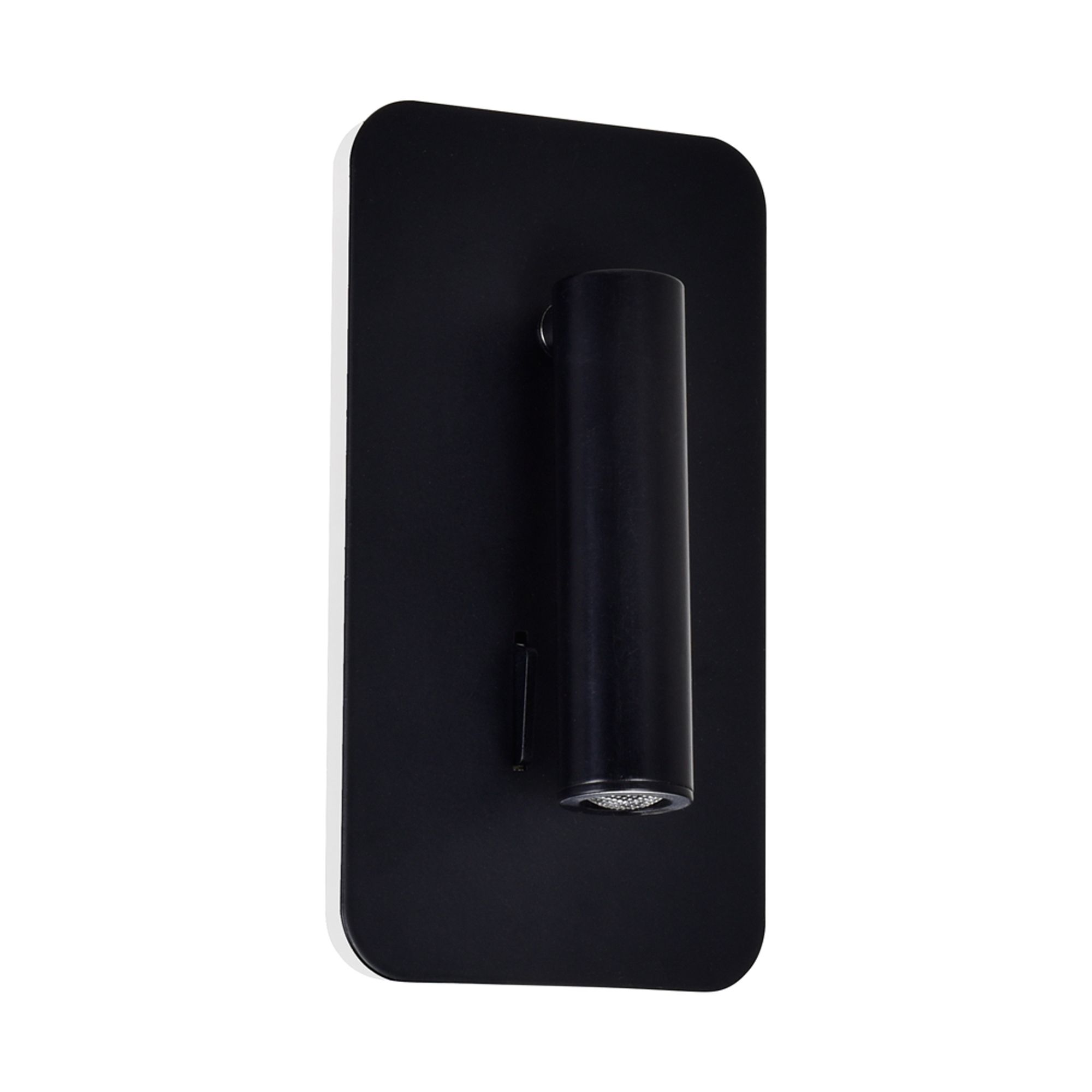 Image 6 Private I Integrated LED Adjustable Rectangular Matte Black Wall Sconce more views