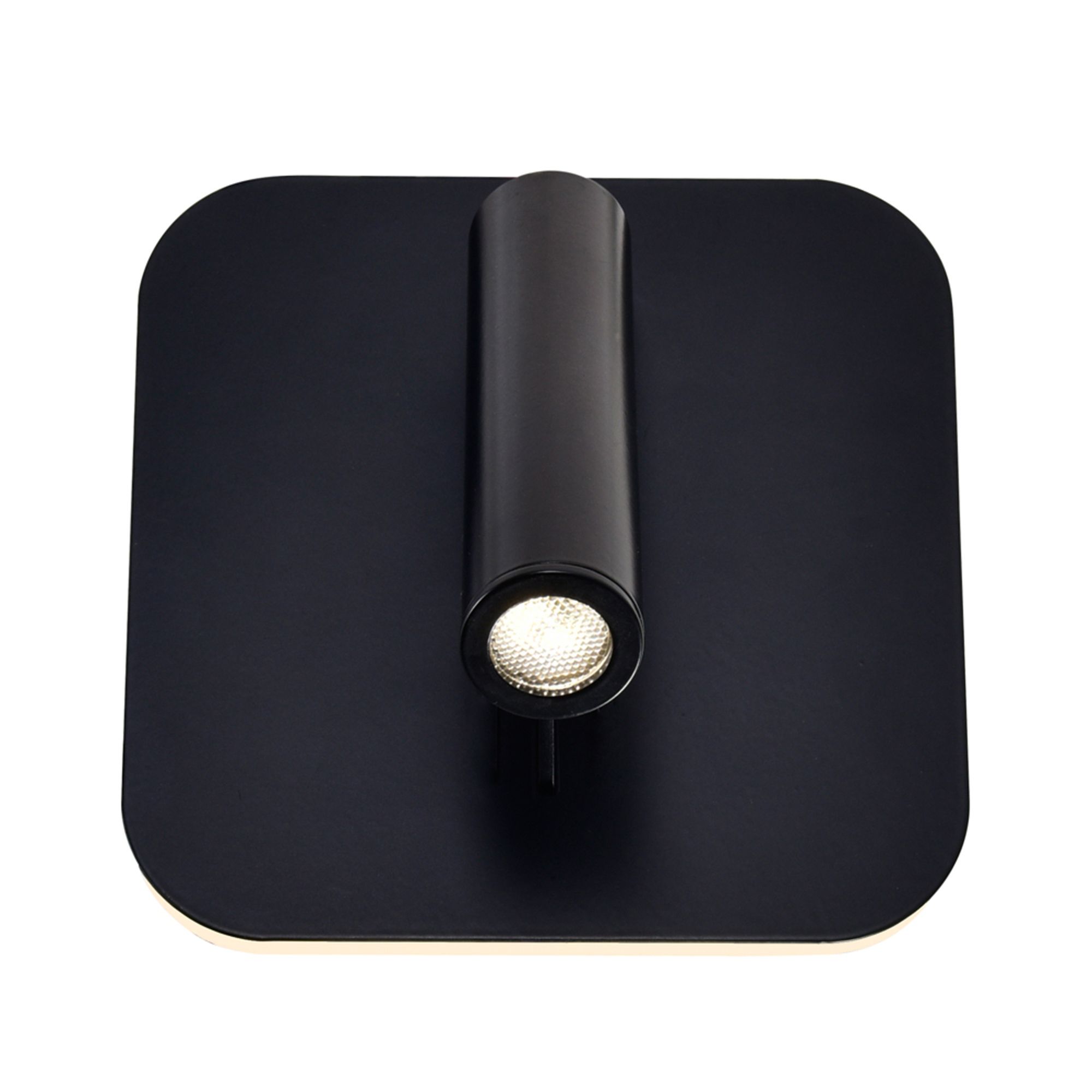 Image 3 Private I Integrated LED Adjustable Square Matte Black Wall Sconce more views