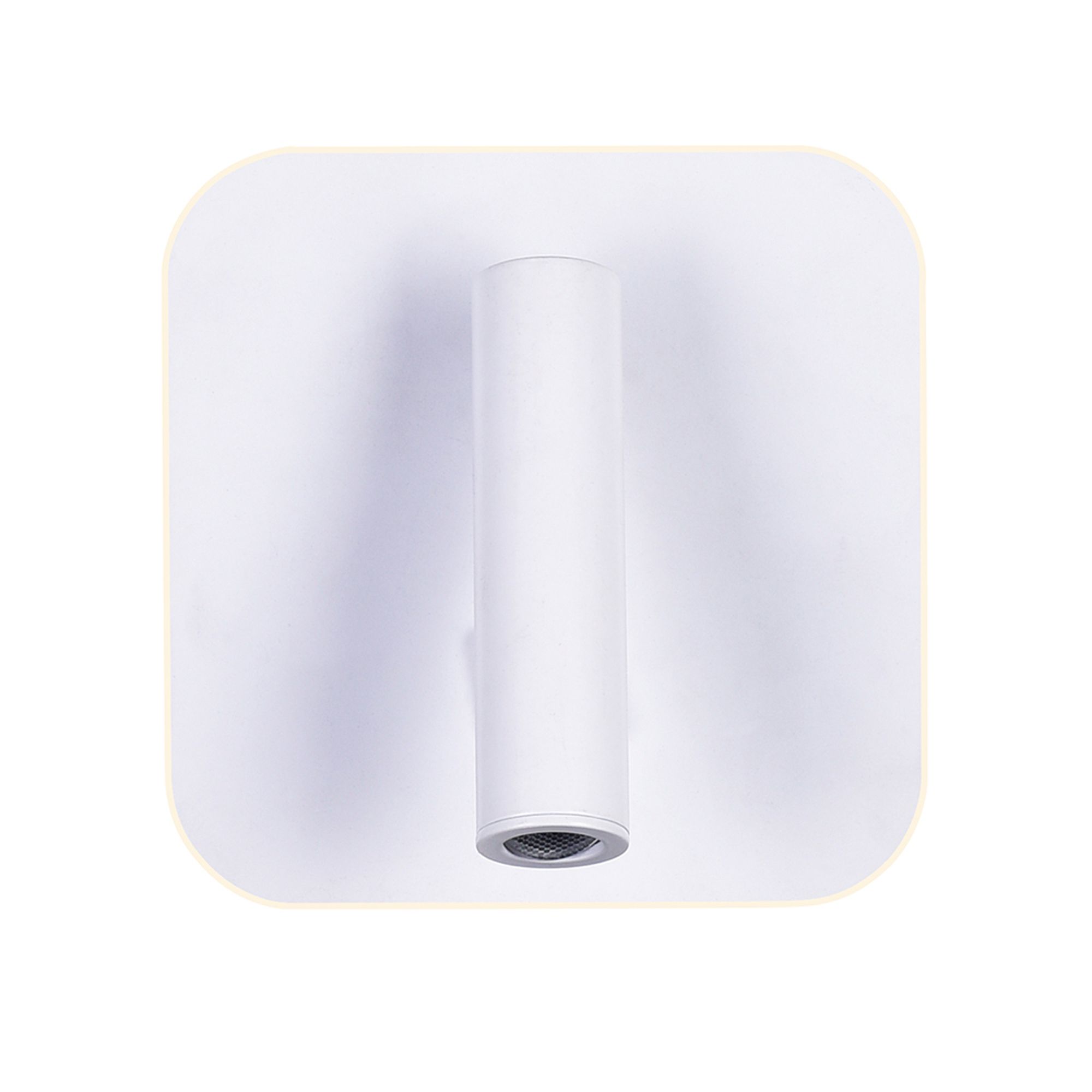 Image 3 Private I Integrated LED Adjustable Square Matte White Wall Sconce more views