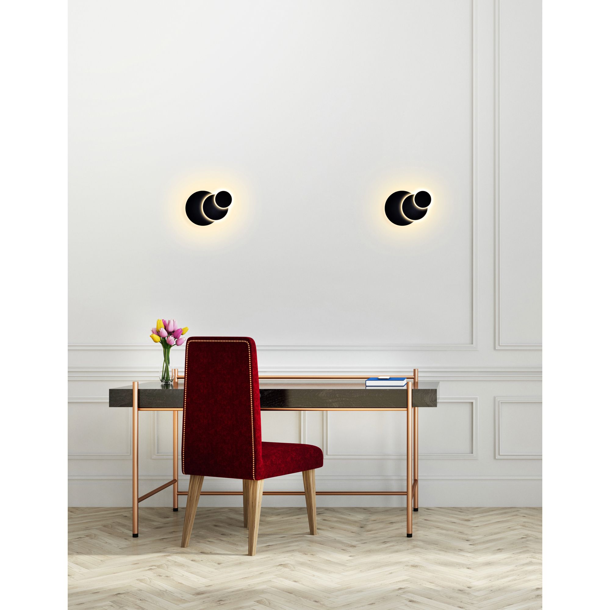 Image 6 Private I LED Sconce With Matte Black Finish more views