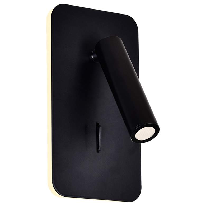 Image 1 Private I LED Sconce With Matte Black Finish