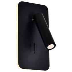 Private I LED Sconce With Matte Black Finish