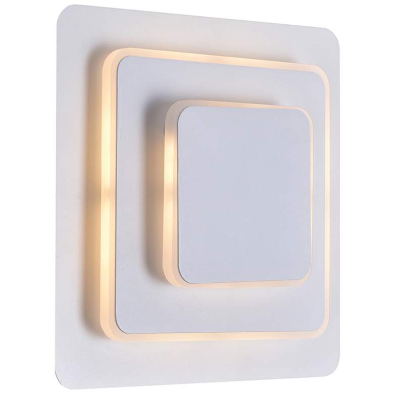 Image 1 Private I LED Sconce With Matte White Finish