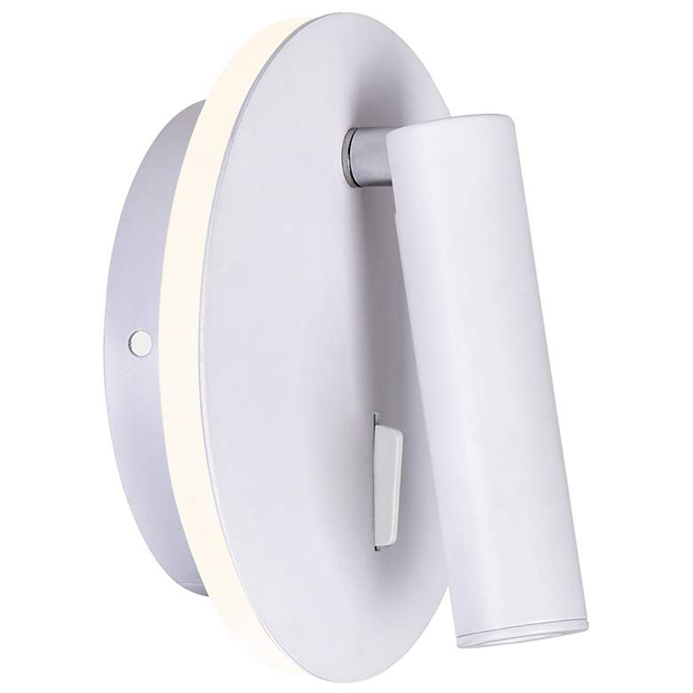 Image 4 Private I LED Sconce With Matte White Finish more views