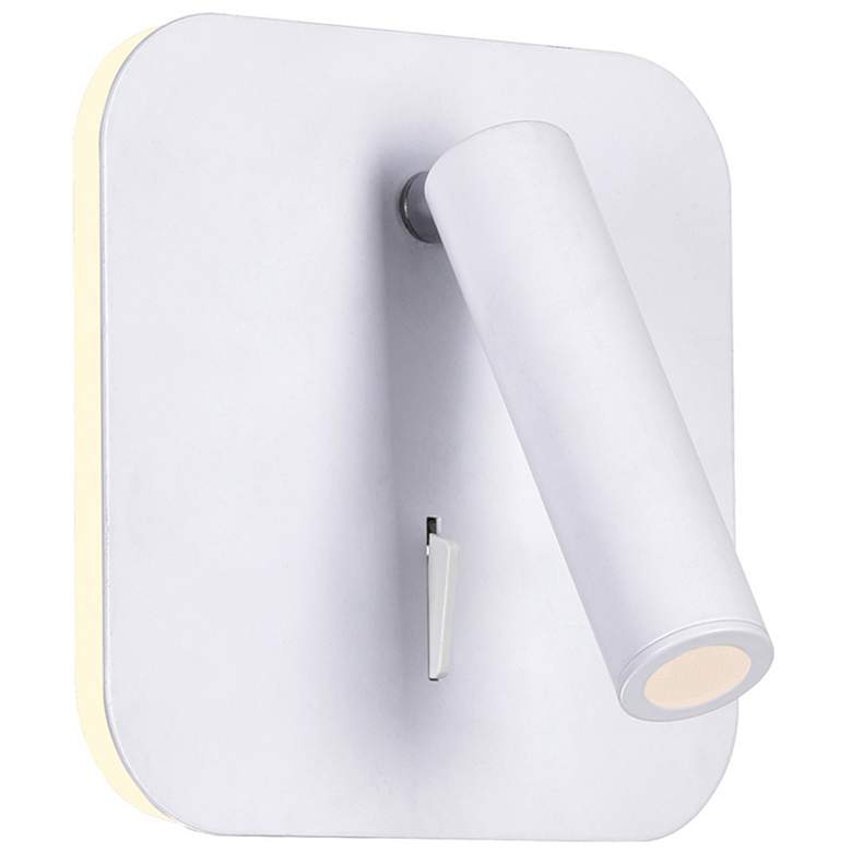 Image 1 Private I LED Sconce With Matte White Finish