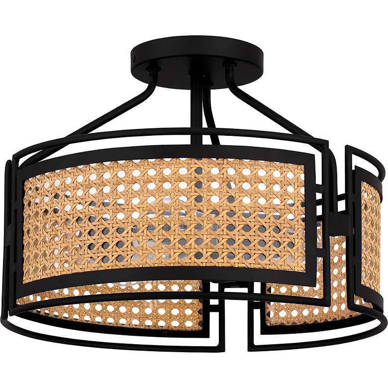 Image 5 Priya 3-Light Matte Black Semi-Flush Mount more views