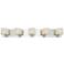 Prizm 36" Wide Chrome and Crystal 5 Light Bath Light
