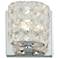 Prizm 4 3/4" High Chrome and Crystal Wall Sconce