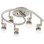 Pro Track 15 3/4" Wide 5-Light Spiral LED Track Light Ceiling Fixture