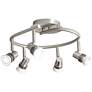 Pro Track 15 3/4" Wide 5-Light Spiral LED Track Light Ceiling Fixture