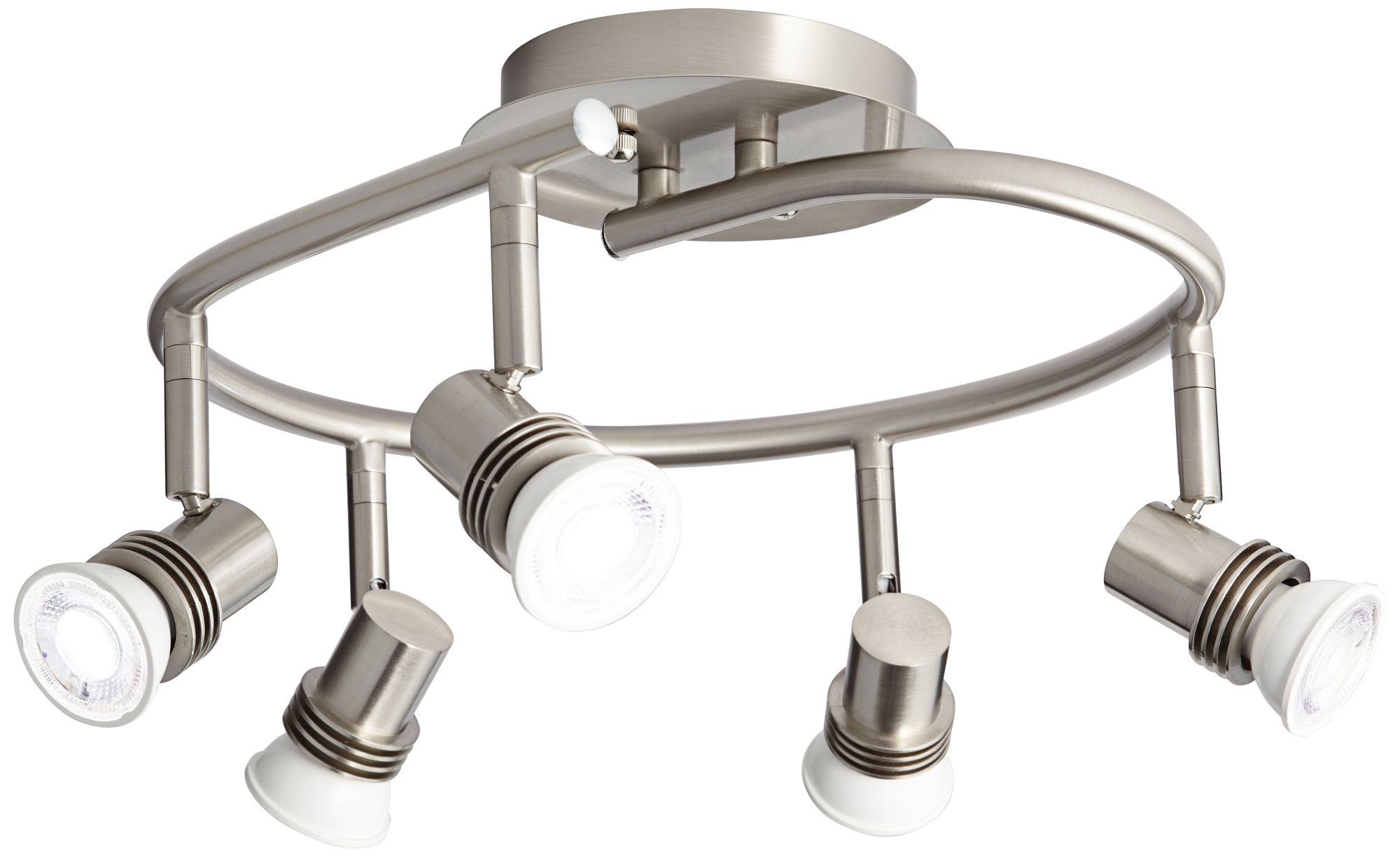 Pro Track 15 3/4" Wide 5Light Spiral LED Track Light 67364 Lamps Plus