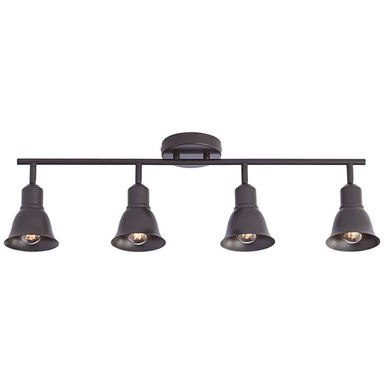 Image 5 Pro Track 30 1/2 inch Wide 4-Light Bronze Finish ceiling or wall Track Kit more views