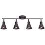 Pro Track 30 1/2" Wide 4-Light Bronze Finish ceiling or wall Track Kit