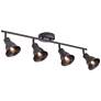 Pro Track 30 1/2" Wide 4-Light Bronze Finish ceiling or wall Track Kit