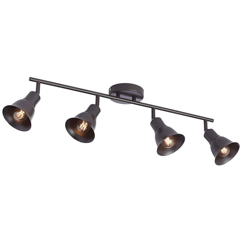 Image 7 Pro Track 30 1/2" Wide 4-Light Bronze Finish ceiling or wall Track Kit more views