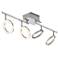 Pro Track 30" Wide 4-Light Chrome LED Light Ring Track Fixture