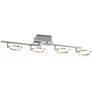 4_Pro Track 30" Wide 4-Light Chrome LED Light Ring Track Fixture more views