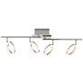 5_Pro Track 30" Wide 4-Light Chrome LED Light Ring Track Fixture more views