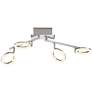 7_Pro Track 30" Wide 4-Light Chrome LED Light Ring Track Fixture more views